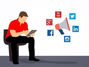 Free illustrations of Social media marketing